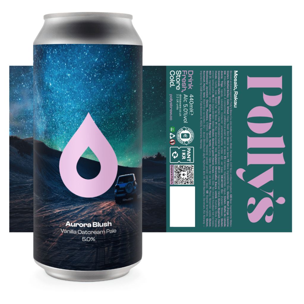 Polly's Aurora Blush Vanilla Oatcream Pale Ale Polly's Aurora Blush Vanilla Oatcream Pale Ale