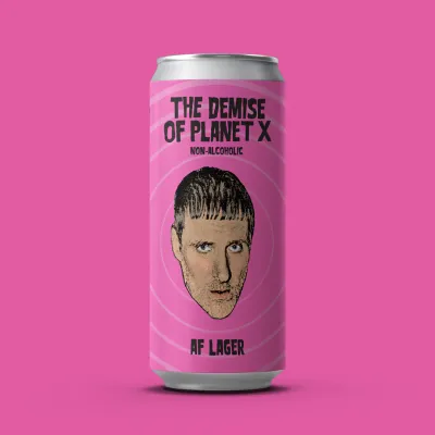 Ilkley x Sleaford Mods (PINK) ALCOHOL FREE The Demise of Planet X AF Lager Ilkley x Sleaford Mods (PINK) ALCOHOL FREE The Demise of Planet X AF Lager