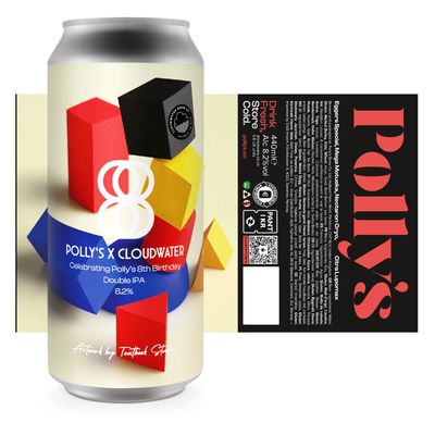 Polly's x Cloudwater // 8th Birthday DIPA Polly's x Cloudwater // 8th Birthday DIPA