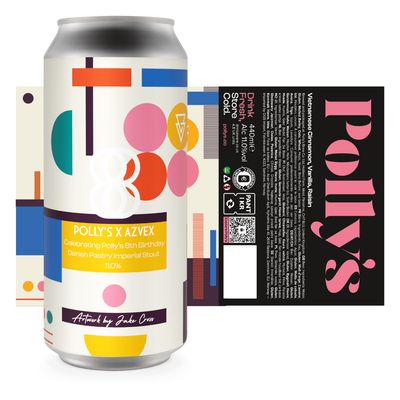 Polly's x Azvex // 8th Birthday Danish Pastry Imperial Stout Polly's x Azvex // 8th Birthday Danish Pastry Imperial Stout