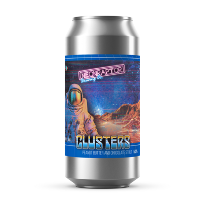 Neon Raptor Clusters Peanut Butter & Chocolate Stout Neon Raptor Clusters Peanut Butter & Chocolate Stout