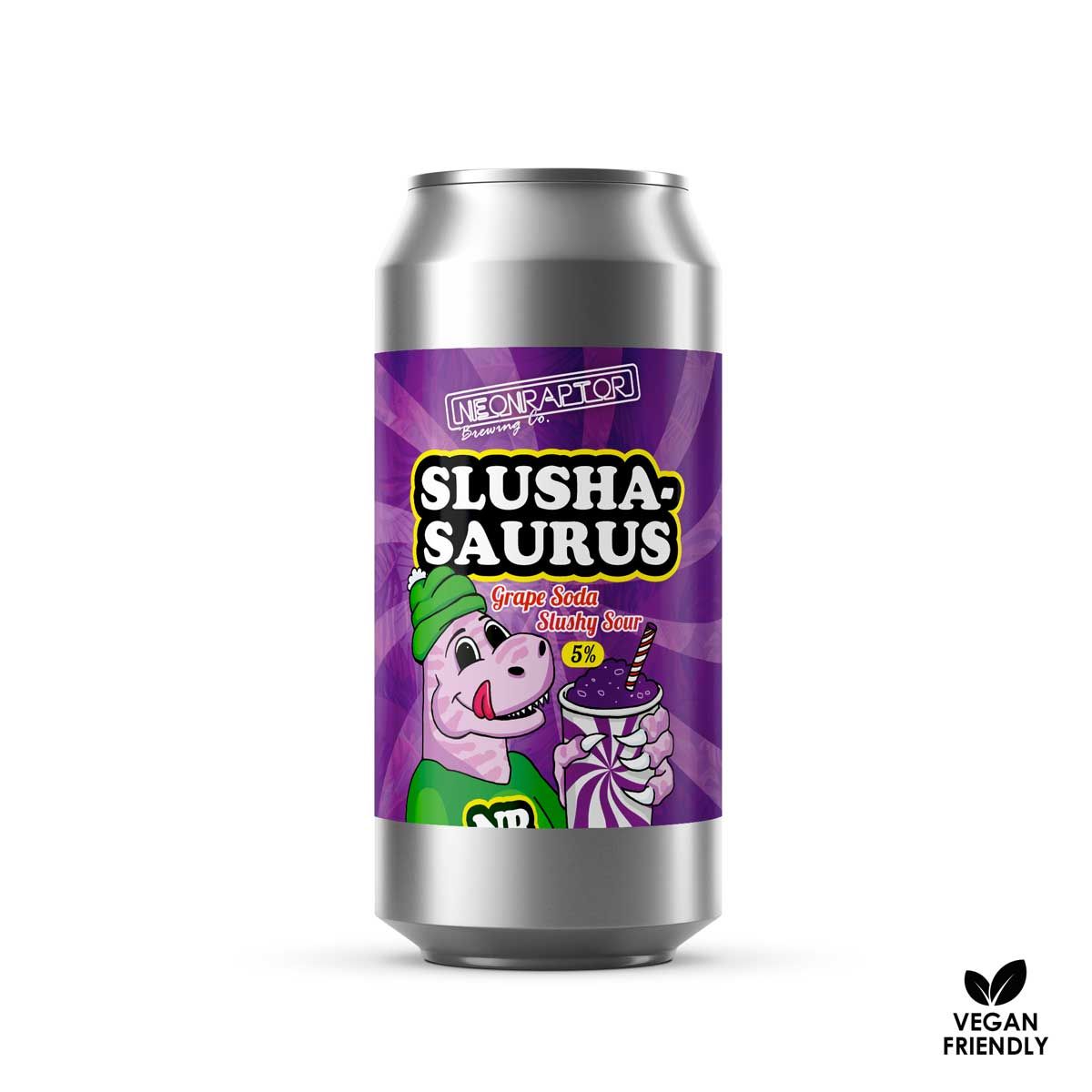 Neon Raptor Slushasaurus Grape Soda Slushy Sour Neon Raptor Slushasaurus Grape Soda Slushy Sour