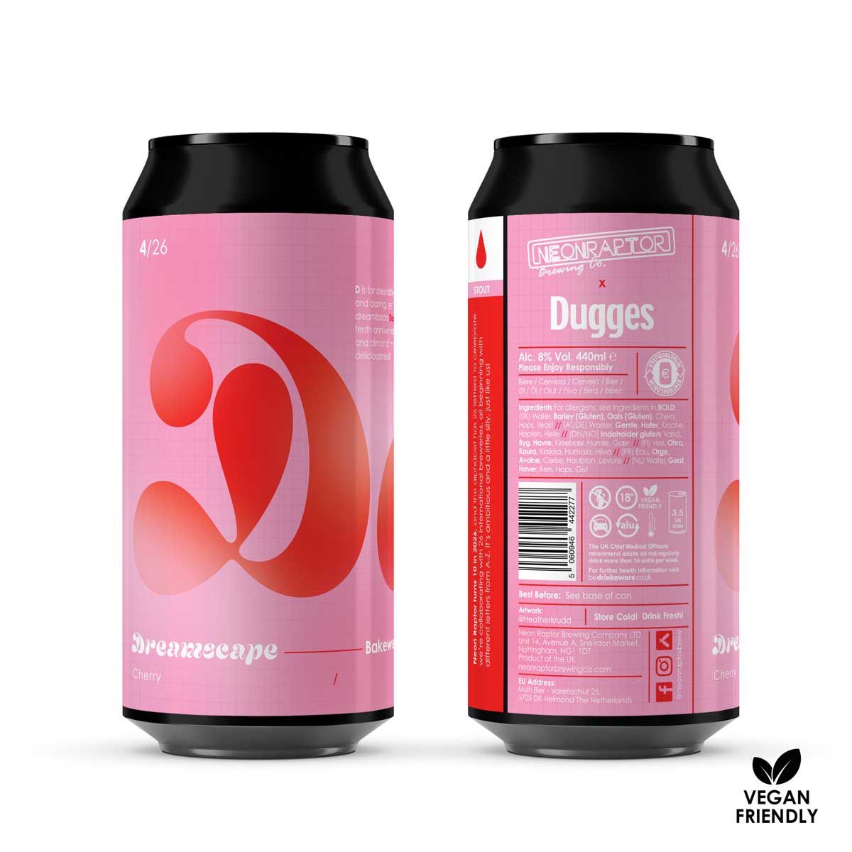 Neon Raptor x Dugges Dreamscape Bakewell Tart Stout Neon Raptor x Dugges Dreamscape Bakewell Tart Stout