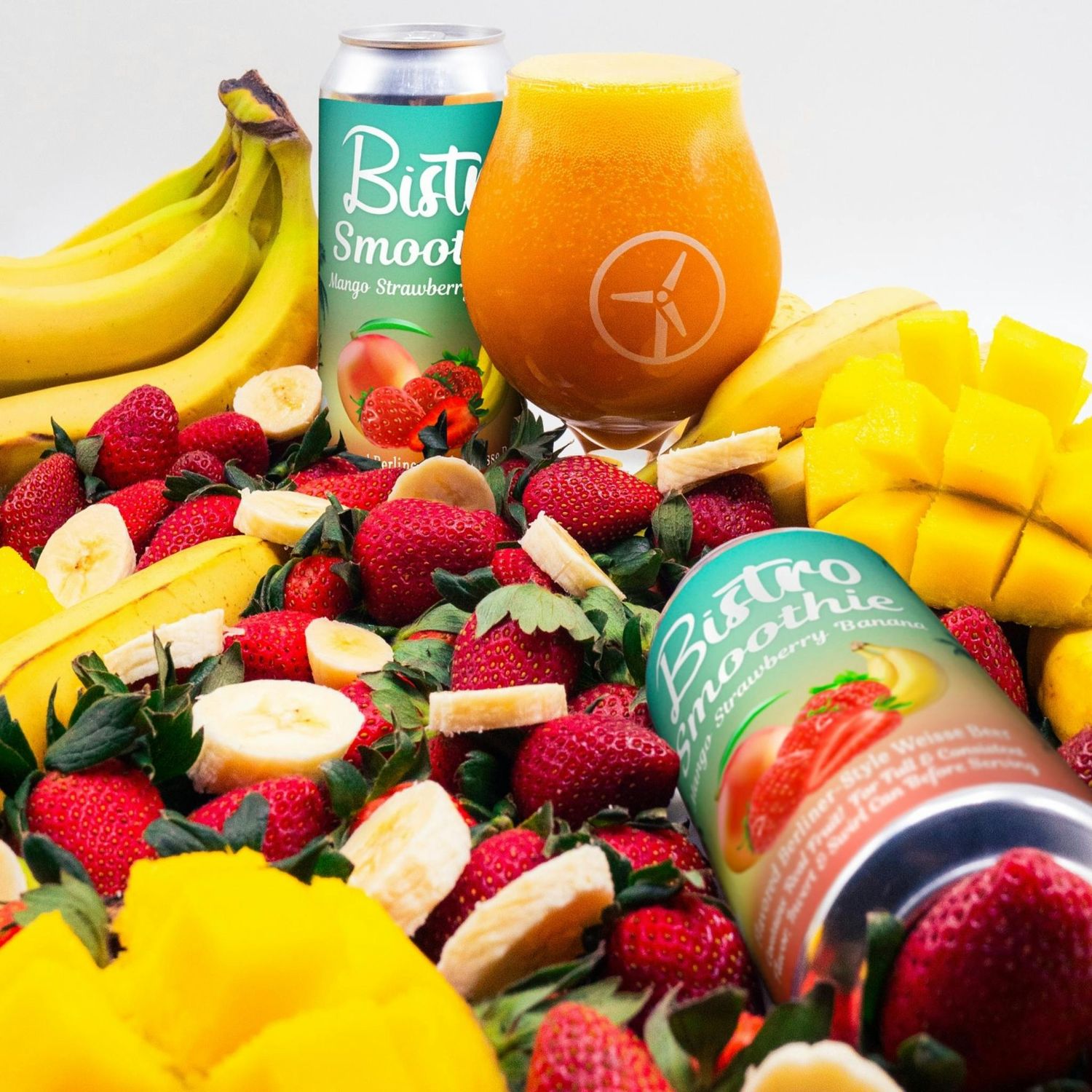 Energy City Bistro Mango Strawberry Banana Smoothie Sour