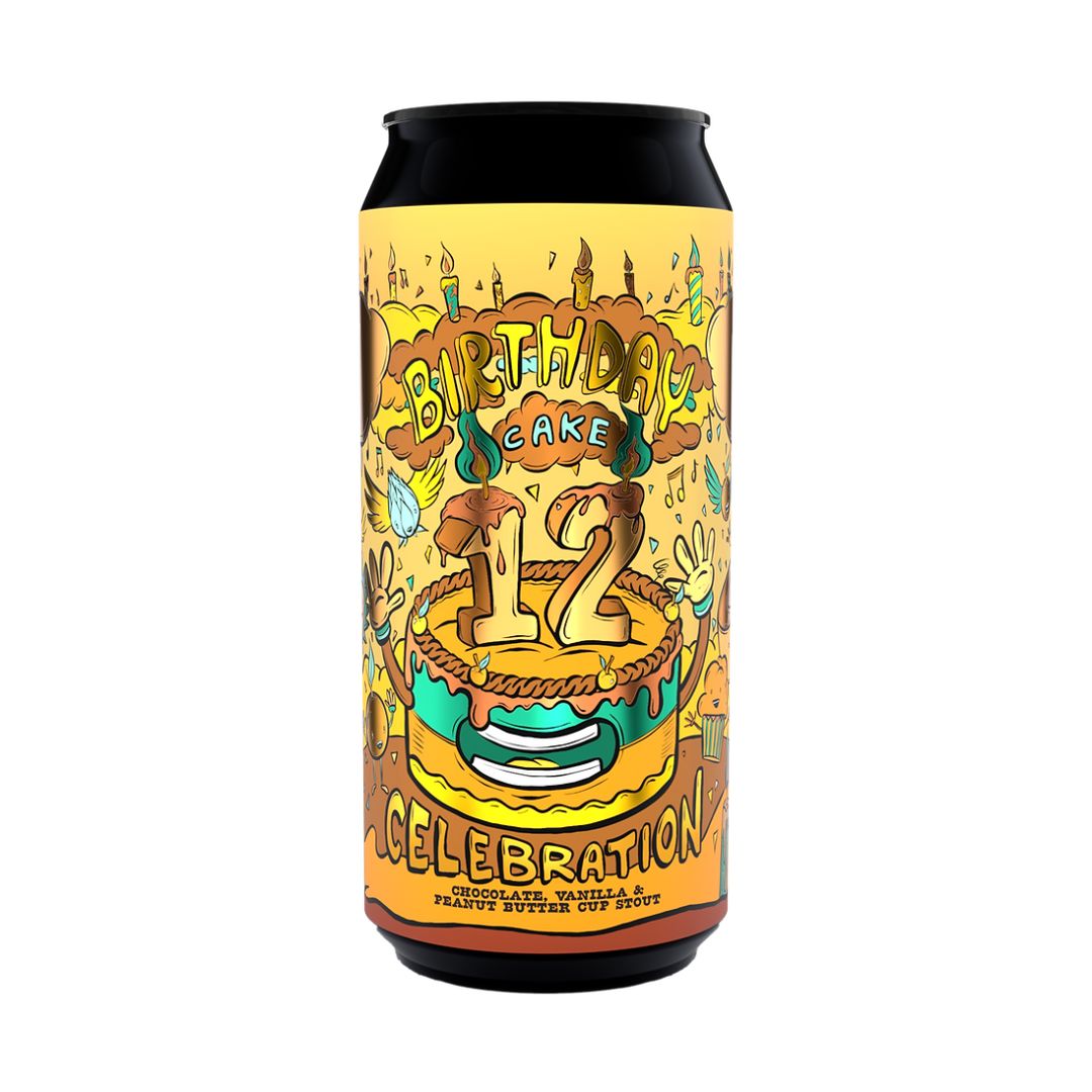 Amundsen 12th Birthday Cake Celebration Chocolate Vanilla Peanut Butter Cup Stout