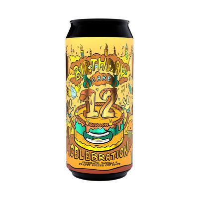 Amundsen 12th Birthday Cake Celebration Chocolate Vanilla Peanut Butter Cup Stout