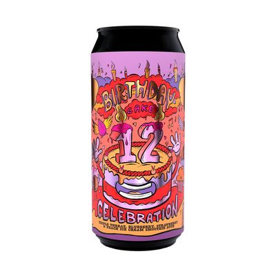 Amundsen 12th Birthday Cake Celebration Triple Threat Blueberry Strawberry Peach Ice Cream Smoothie Sour