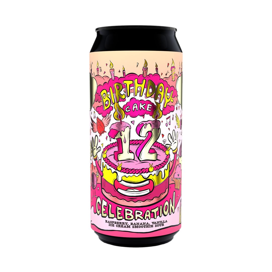 Amundsen 12th Birthday Cake Celebration Raspberry Banana Vanilla Ice Cream Smoothie Sour