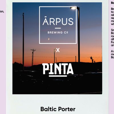 Arpus x Pinta Baltic Porter