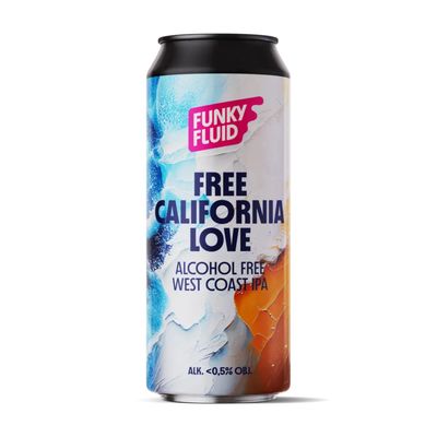 Funky Fluid Free California Love Alcohol Free WC IPA Funky Fluid Free California Love Alcohol Free WC IPA