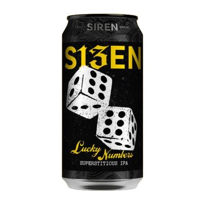 Siren 13th Anniversary Lucky Numbers Superstitious IPA Siren 13th Anniversary Lucky Numbers Superstitious IPA