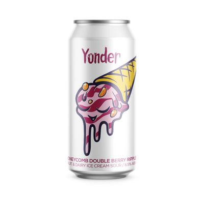 Yonder Honeycomb Double Berry Ripple Ice Cream Sour