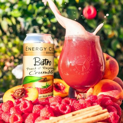 Energy City Bistro Peach &amp; Raspberry Crumble Smoothie Sour