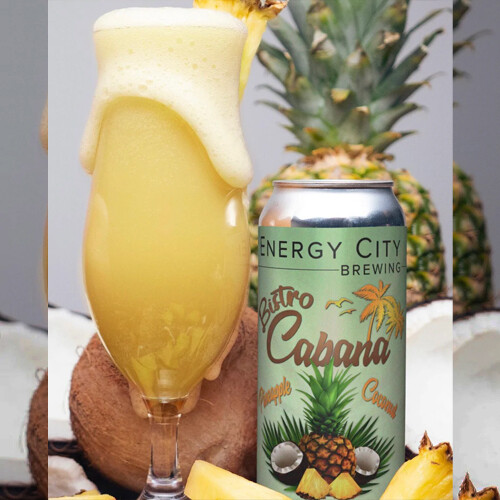 Energy City Bistro Cabana Pineapple & Coconut Fruited Berliner Weisse Energy City Bistro Cabana Pineapple & Coconut Fruited Berliner Weisse