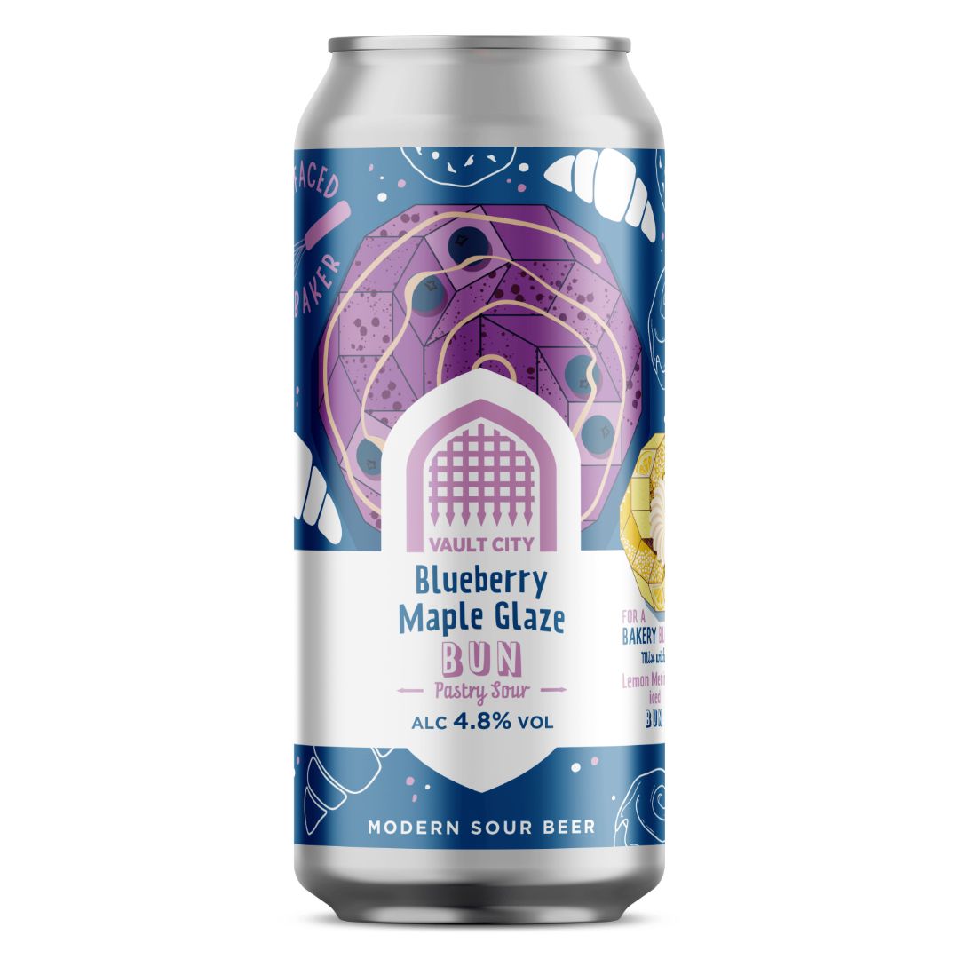 Vault City Blueberry Maple Glaze Bun Pastry Sour