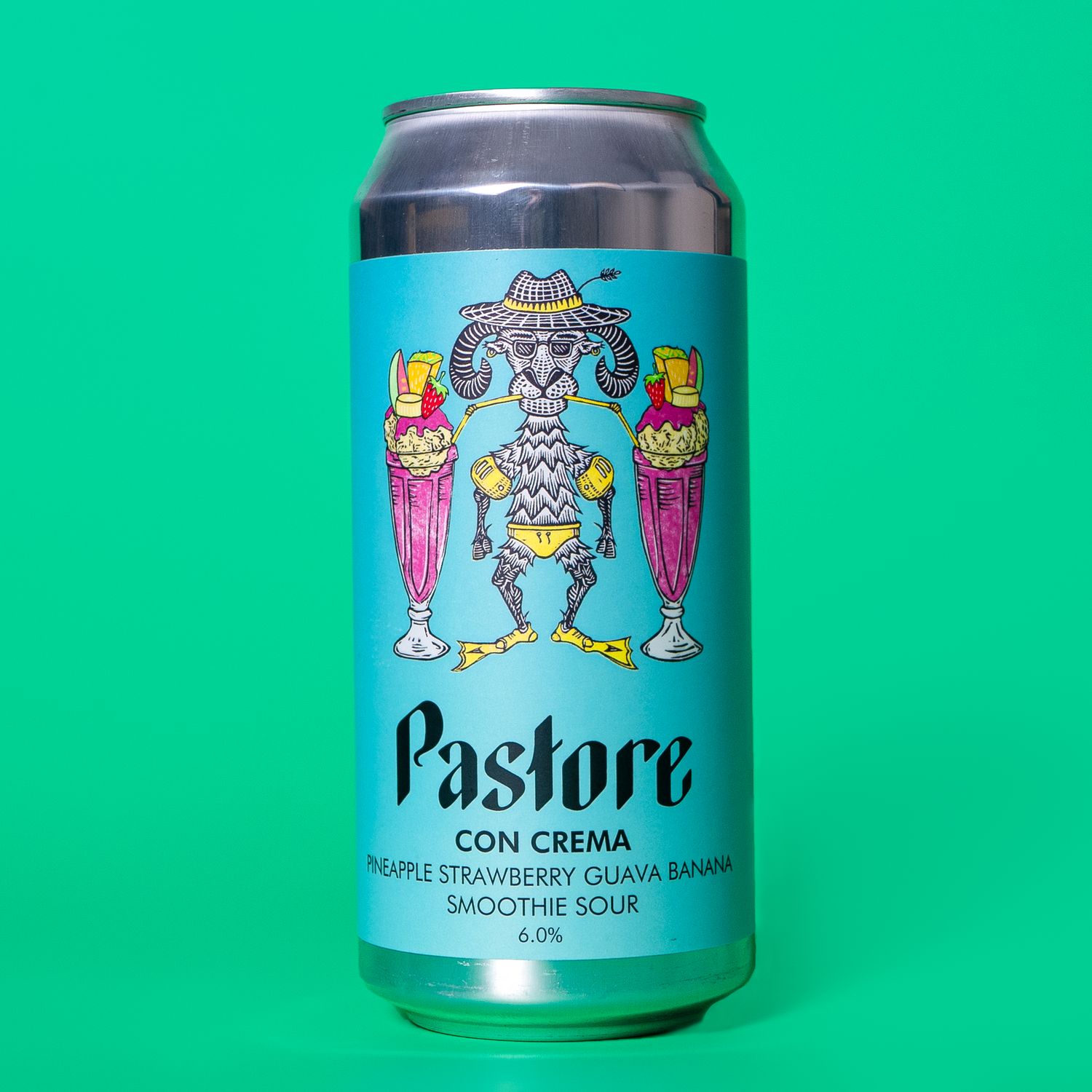 Pastore Con Crema Pineapple Strawberry Guava Banana Smoothie Sour