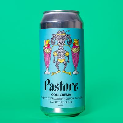 Pastore Con Crema Pineapple Strawberry Guava Banana Smoothie Sour