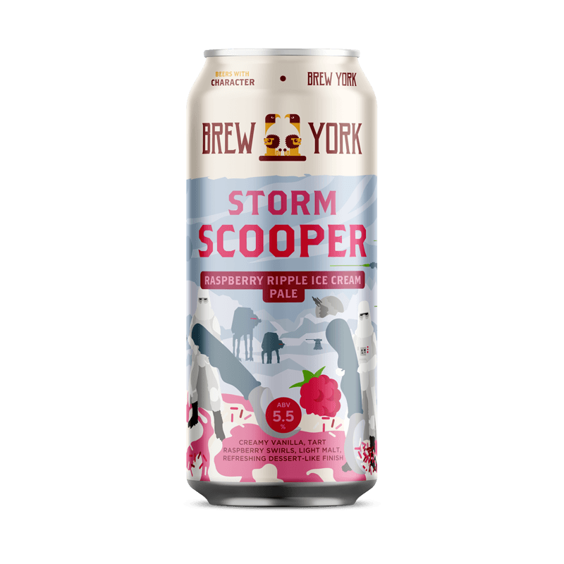 Brew York Storm Scooper Raspberry Ripple Ice Cream Pale Ale