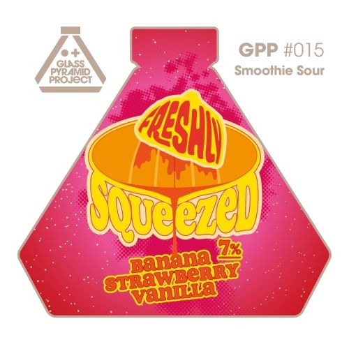 Glass Pyramid Project Freshly Squeezed Banana Strawberry Vanilla Smoothie Sour