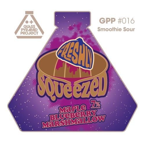 Glass Pyramid Project Freshly Squeezed Maple Blueberry Marshmallow Smoothie Sour