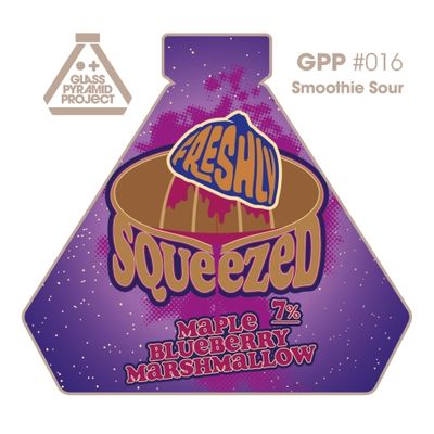 Glass Pyramid Project Freshly Squeezed Maple Blueberry Marshmallow Smoothie Sour