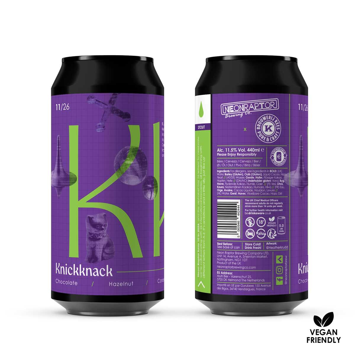 Neon Raptor x Kees Knickknack Chocolate Hazelnut Caramel Fudge Stout Neon Raptor x Kees Knickknack Chocolate Hazelnut Caramel Fudge Stout