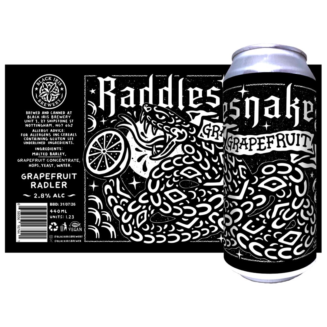 Black Iris Raddlesnake Grapefruit Radler Black Iris Raddlesnake Grapefruit Radler
