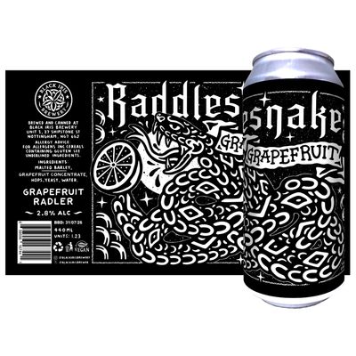 Black Iris Raddlesnake Grapefruit Radler
