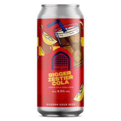 Vault City Bigger Zestier Cola Lemon Cola Soda Sour Vault City Bigger Zestier Cola Lemon Cola Soda Sour