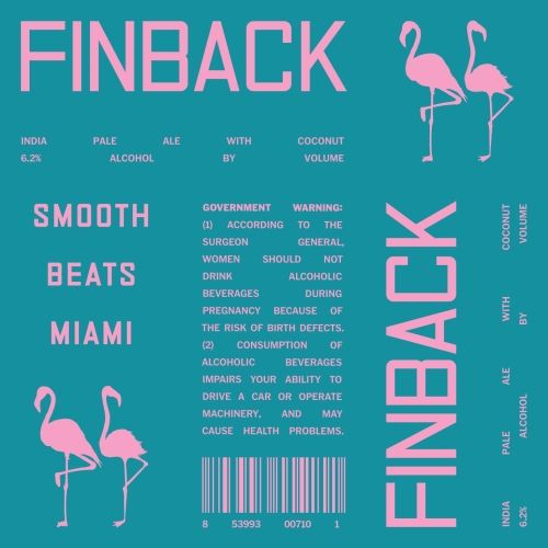 Finback x J. Wakefield Smooth Beats Miami IPA Finback x J. Wakefield Smooth Beats Miami IPA