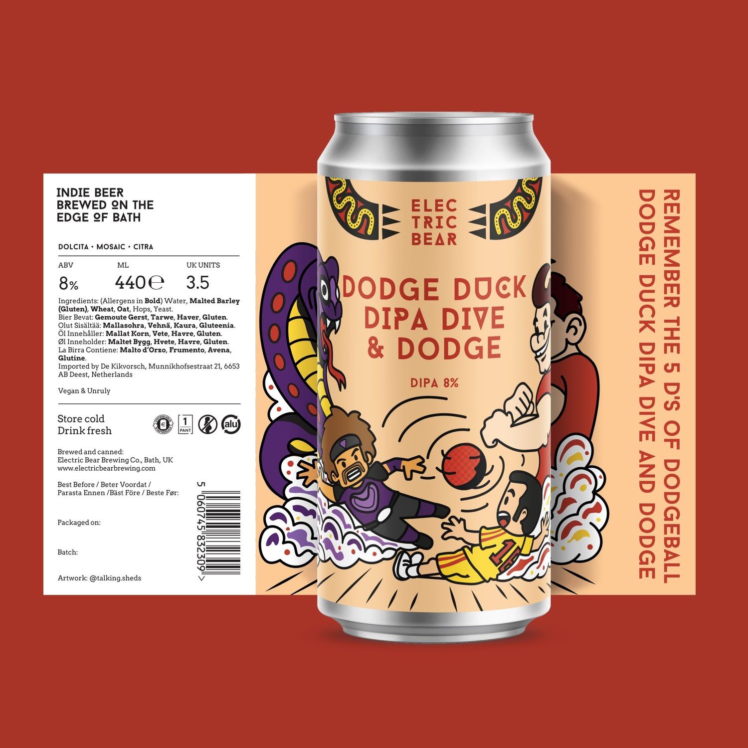 Electric Bear Dodge Duck DIPA Dive &amp; Dodge DIPA