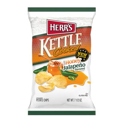Herr's HONEY Jalapeno Kettle Cooked Potato Chips Herr's HONEY Jalapeno Kettle Cooked Potato Chips