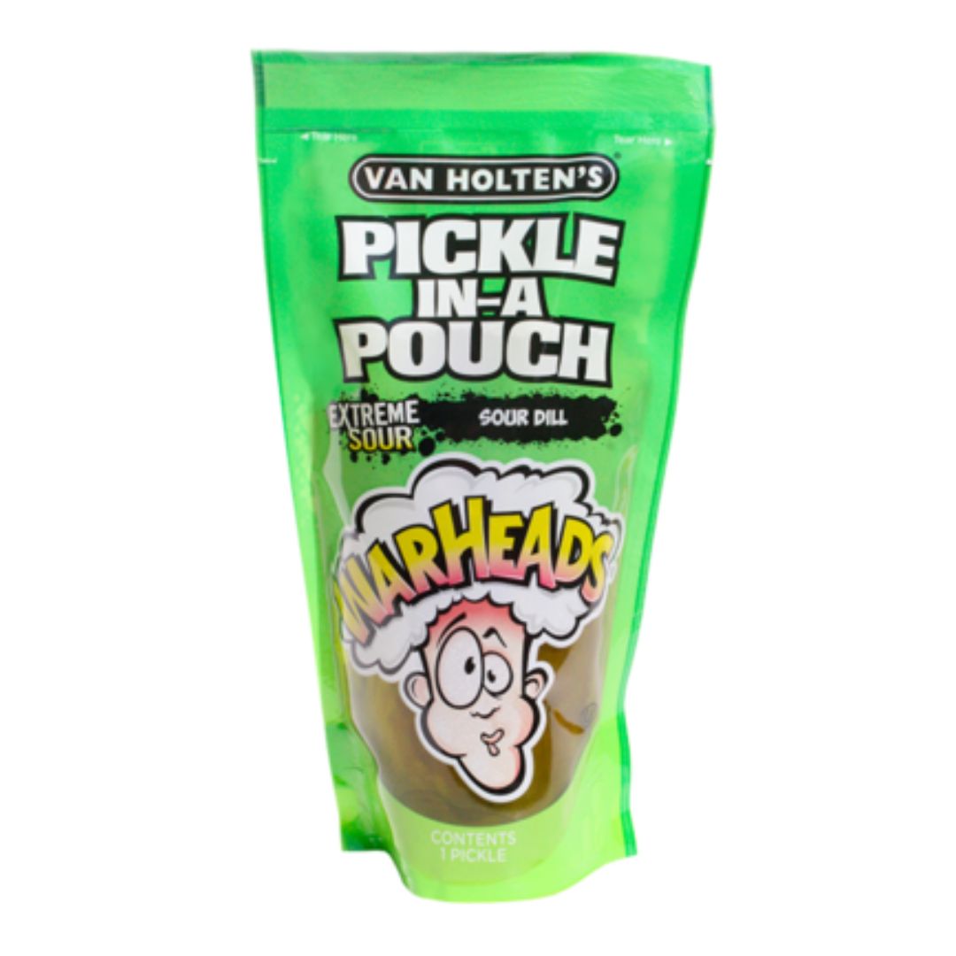 Van Holten's Warheads Extreme Sour Dill Pickle in a Pouch Van Holten's Warheads Extreme Sour Dill Pickle in a Pouch