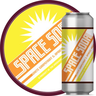 Makemake Space Soda White Grapefruit &amp; Apricot Fruited Sour