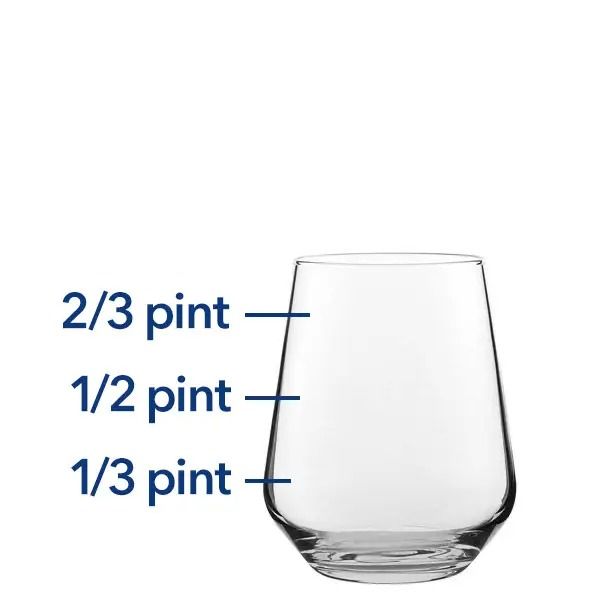Craft Beer Schooner (Triple Line 1/3,1/2 & 2/3) Glass Craft Beer Schooner (Triple Line 1/3,1/2 & 2/3) Glass