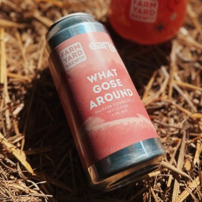 Farm Yard x Earth Ale What Gose Around Rhubarb Elderberry & Nettle Gose Farm Yard x Earth Ale What Gose Around Rhubarb Elderberry & Nettle Gose