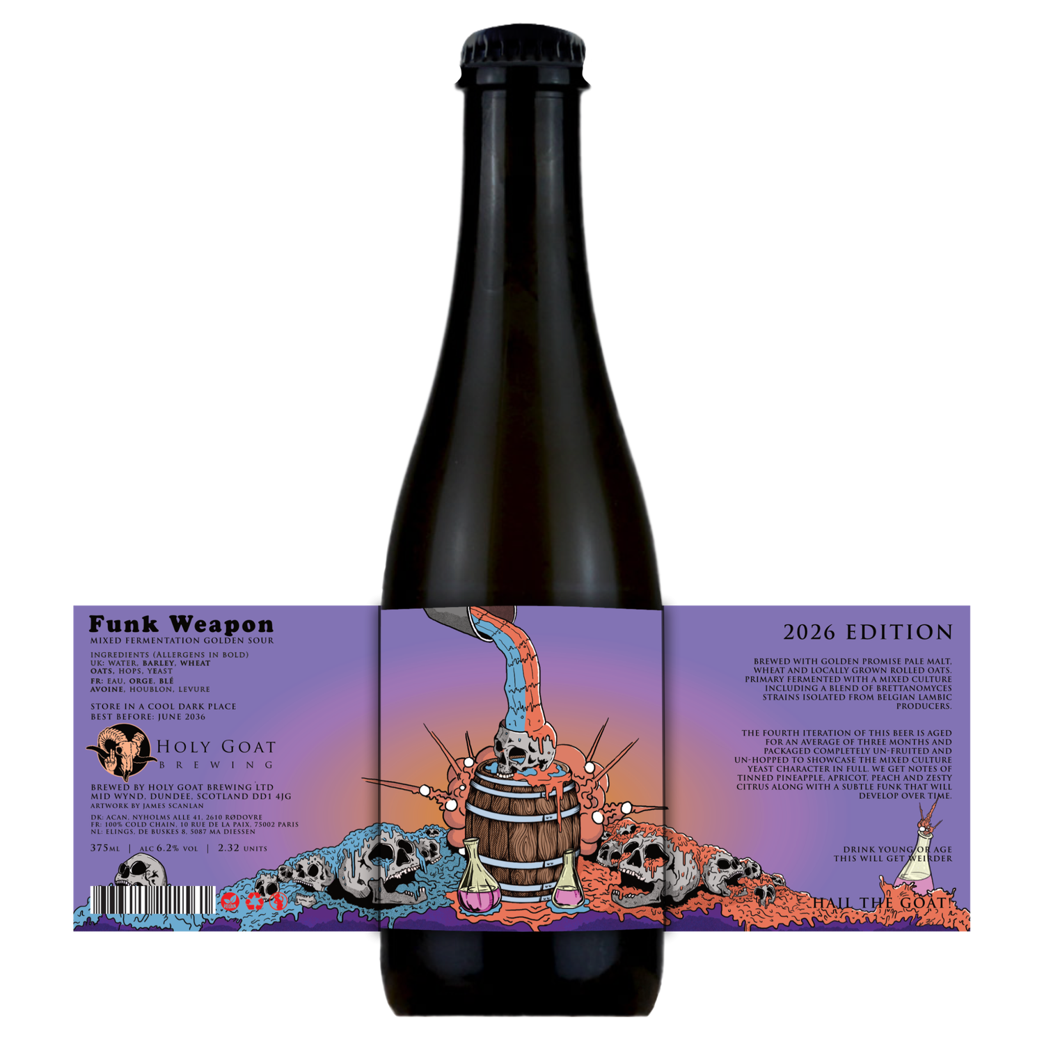 Holy Goat Funk Weapon 2026 Mixed Fermentation Golden Sour Holy Goat Funk Weapon 2026 Mixed Fermentation Golden Sour