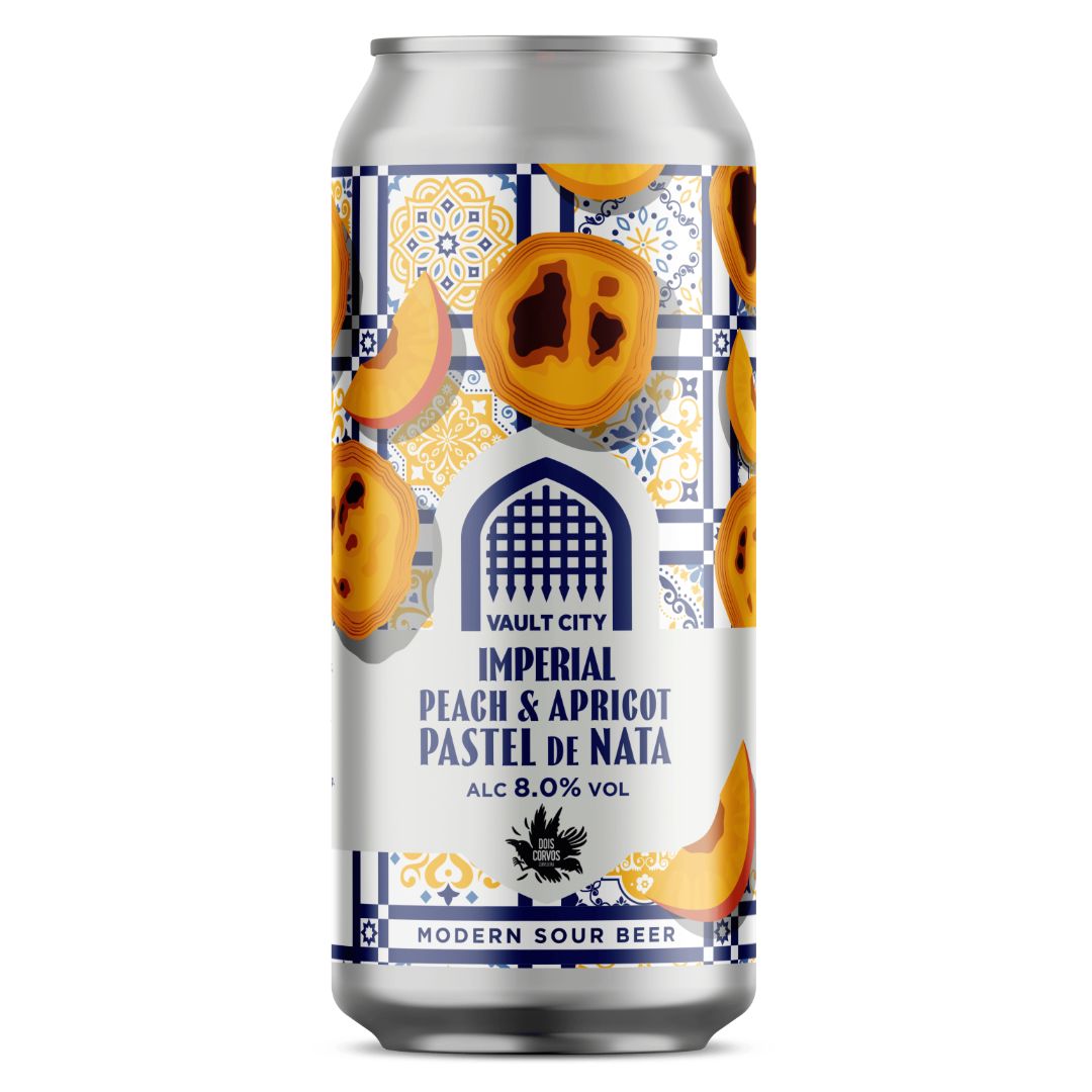 Vault City IMPERIAL Peach & Apricot Pastel De Nata Sour Vault City IMPERIAL Peach & Apricot Pastel De Nata Sour