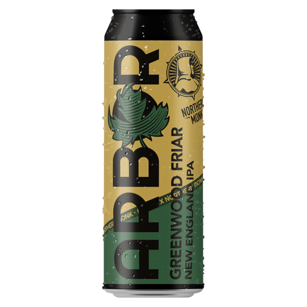 Arbor x Northern Monk // Greenwood Friar NE IPA Arbor x Northern Monk // Greenwood Friar NE IPA