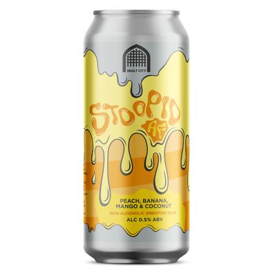 Vault City Stoopid AF Peach Banana Mango & Coconut Non Alcoholic Smoothie Sour Vault City Stoopid AF Peach Banana Mango & Coconut Non Alcoholic Smoothie Sour