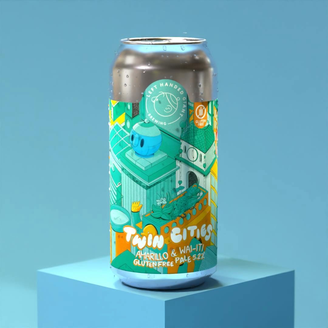 Left Handed Giant Twin Cities Amarillo & Wai-Iti GF Pale Ale Left Handed Giant Twin Cities Amarillo & Wai-Iti GF Pale Ale