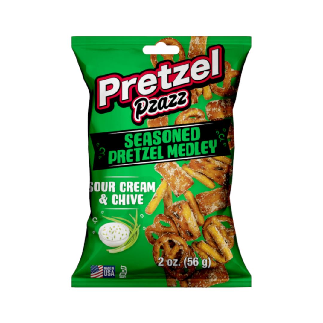 Pretzel Pzazz Sour Cream & Chive Seasoned Pretzel Medley Pretzel Pzazz Sour Cream & Chive Seasoned Pretzel Medley