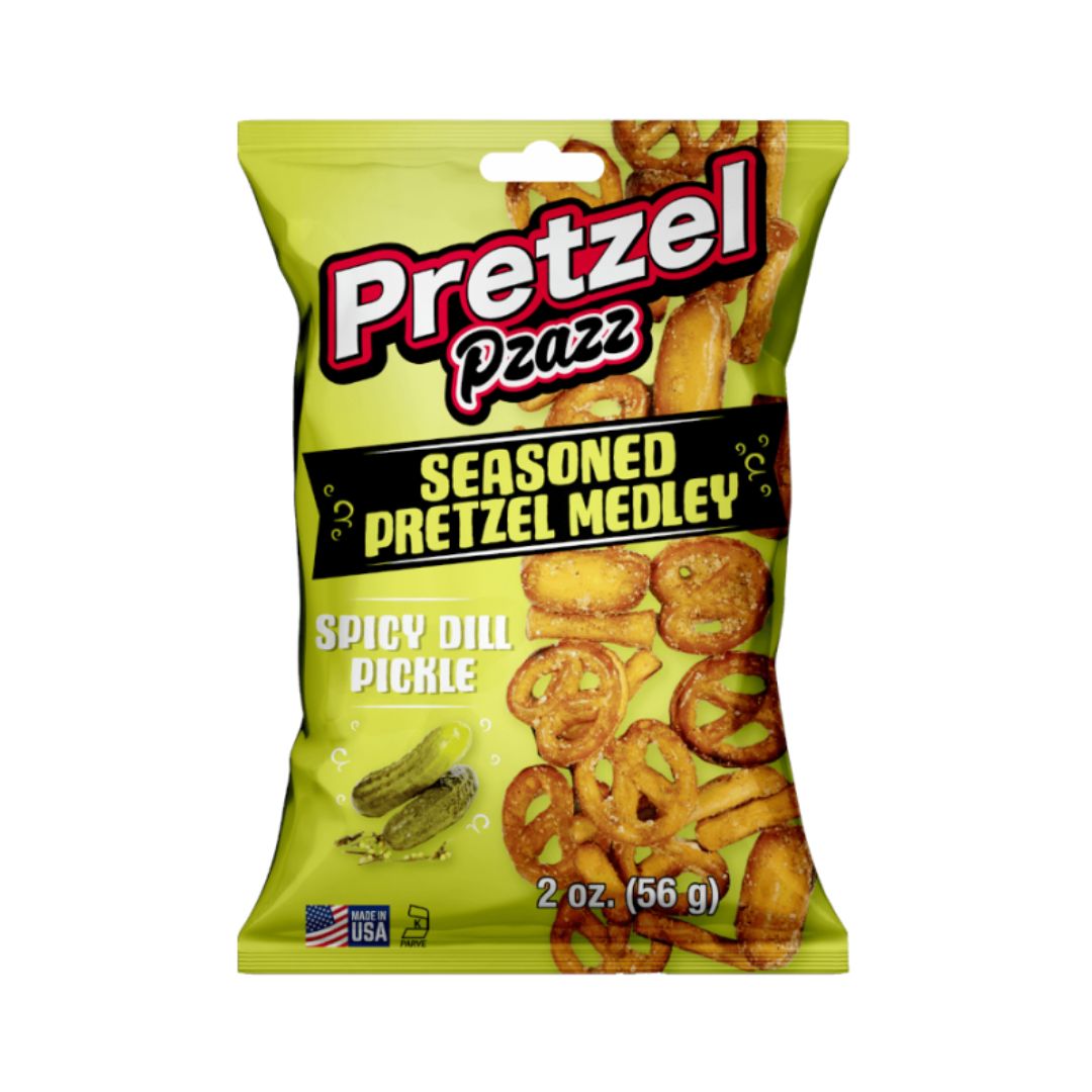 Pretzel Pzazz Spicy Dill Pickle Seasoned Pretzel Medley Pretzel Pzazz Spicy Dill Pickle Seasoned Pretzel Medley