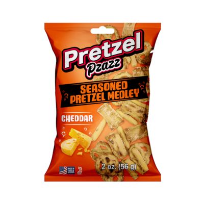 Pretzel Pzazz Cheddar Seasoned Pretzel Medley Pretzel Pzazz Cheddar Seasoned Pretzel Medley