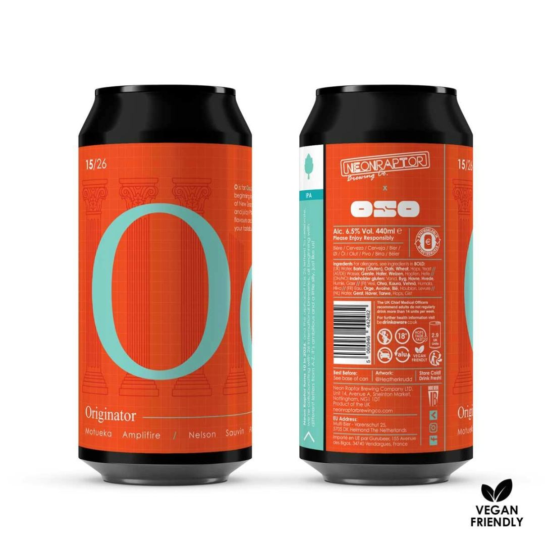 Neon Raptor x Oso // Originator DDH NZ IPA Neon Raptor x Oso // Originator DDH NZ IPA