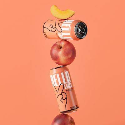 Hello Lager Peach Alcohol Free Lager