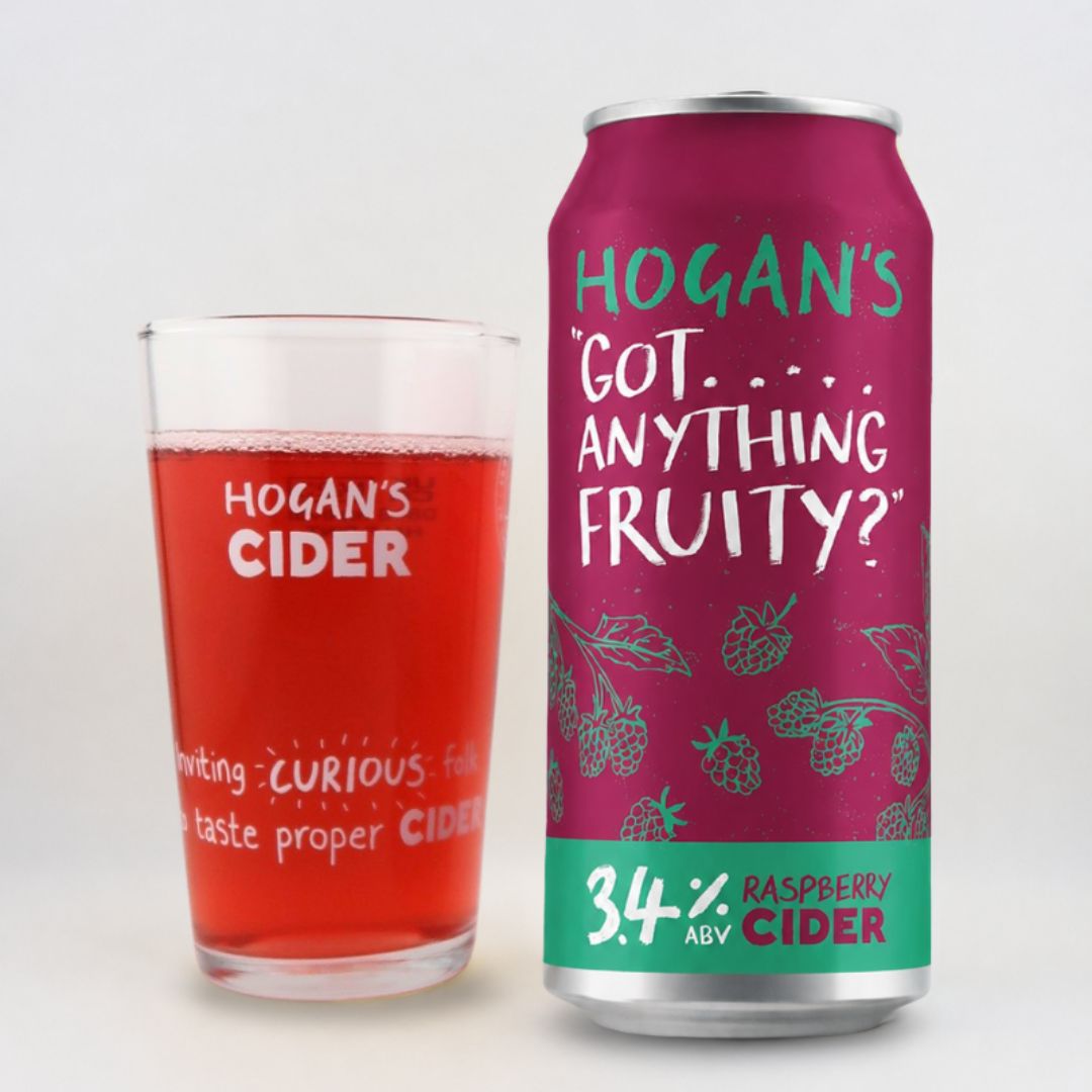 Hogan's Got Anything Fruity? RASPBERRY Cider CAN Hogan's Got Anything Fruity? RASPBERRY Cider CAN