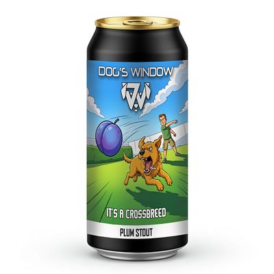 Dog's Window It's A Crossbreed Plum Stout Dog's Window It's A Crossbreed Plum Stout
