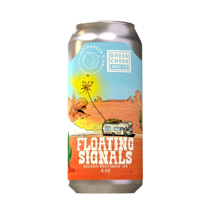 Left Handed Giant x Green Cheek Floating Signals WC IPA Left Handed Giant x Green Cheek Floating Signals WC IPA