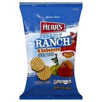 Herr's Ranch & Habanero Potato Chips 71g Herr's Ranch & Habanero Potato Chips 71g